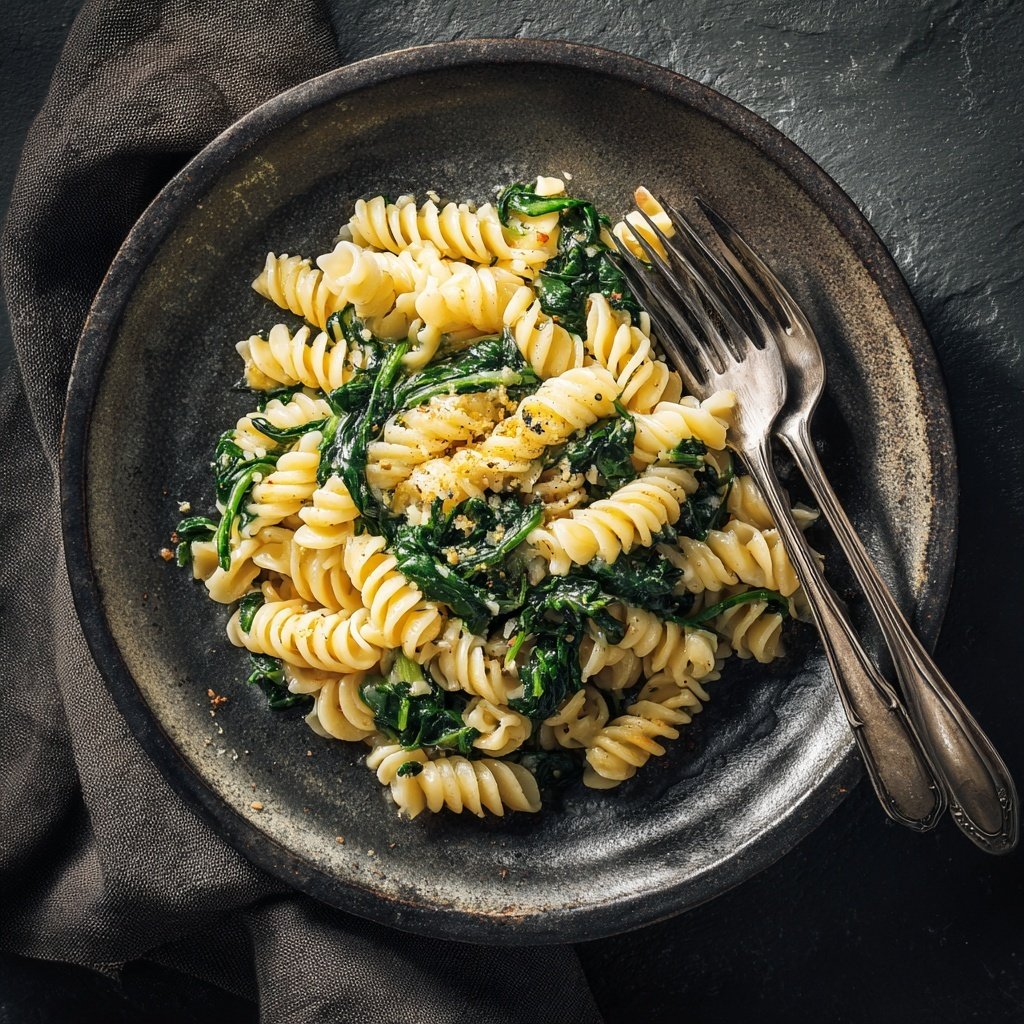 Easy Pasta With Spinach And Garlic