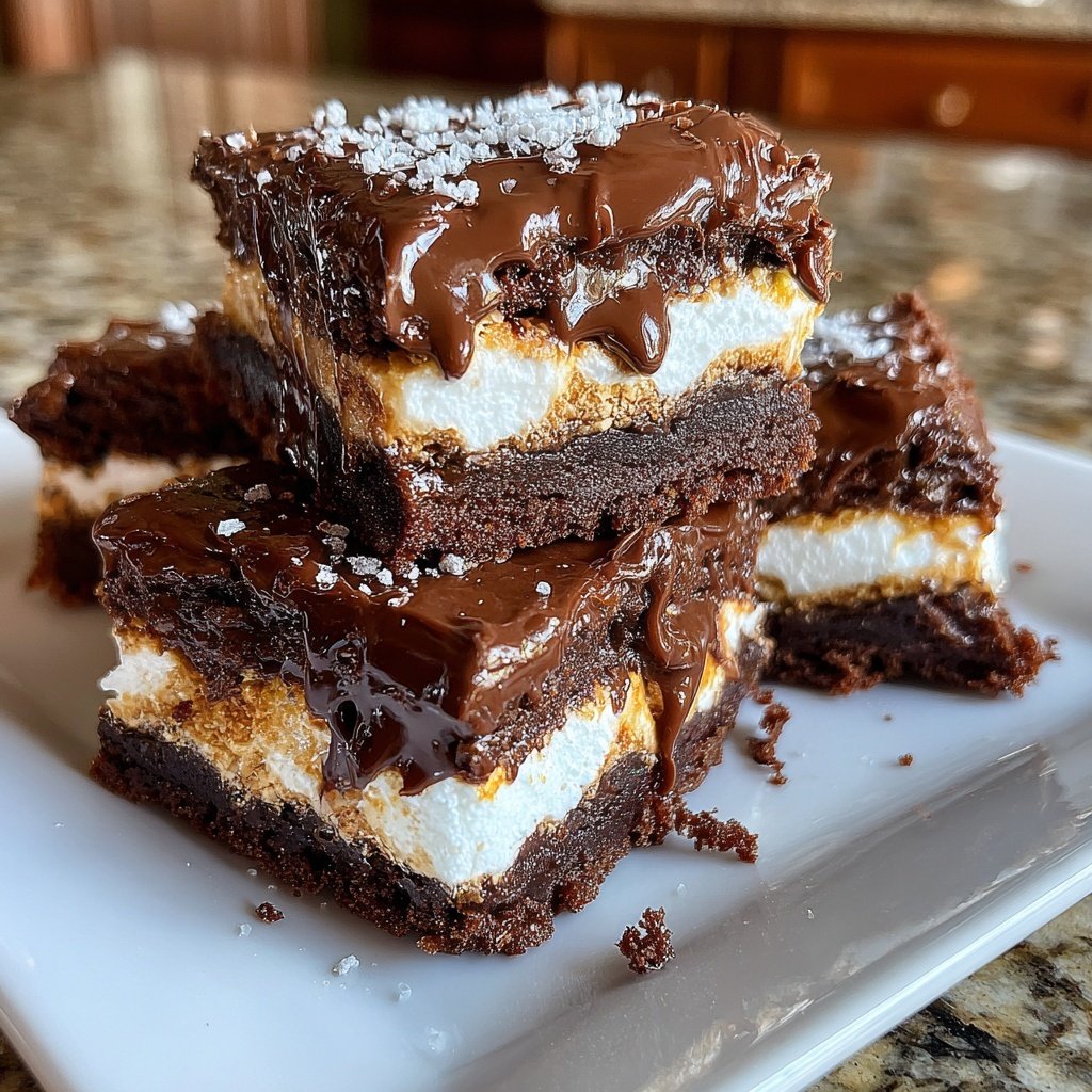 Valentines Treats Chocolate Marshmallow Squares