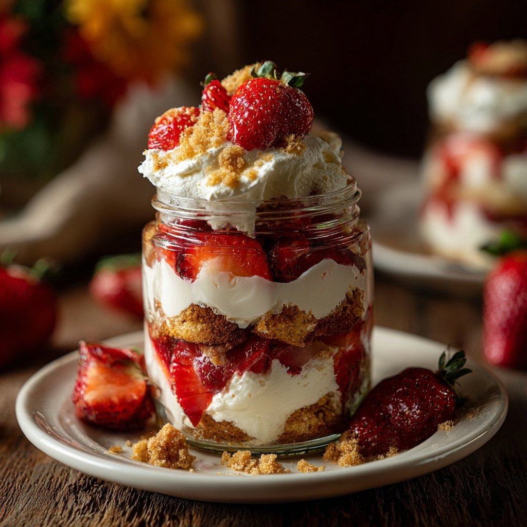 Classic Strawberry Shortcake Parfaits