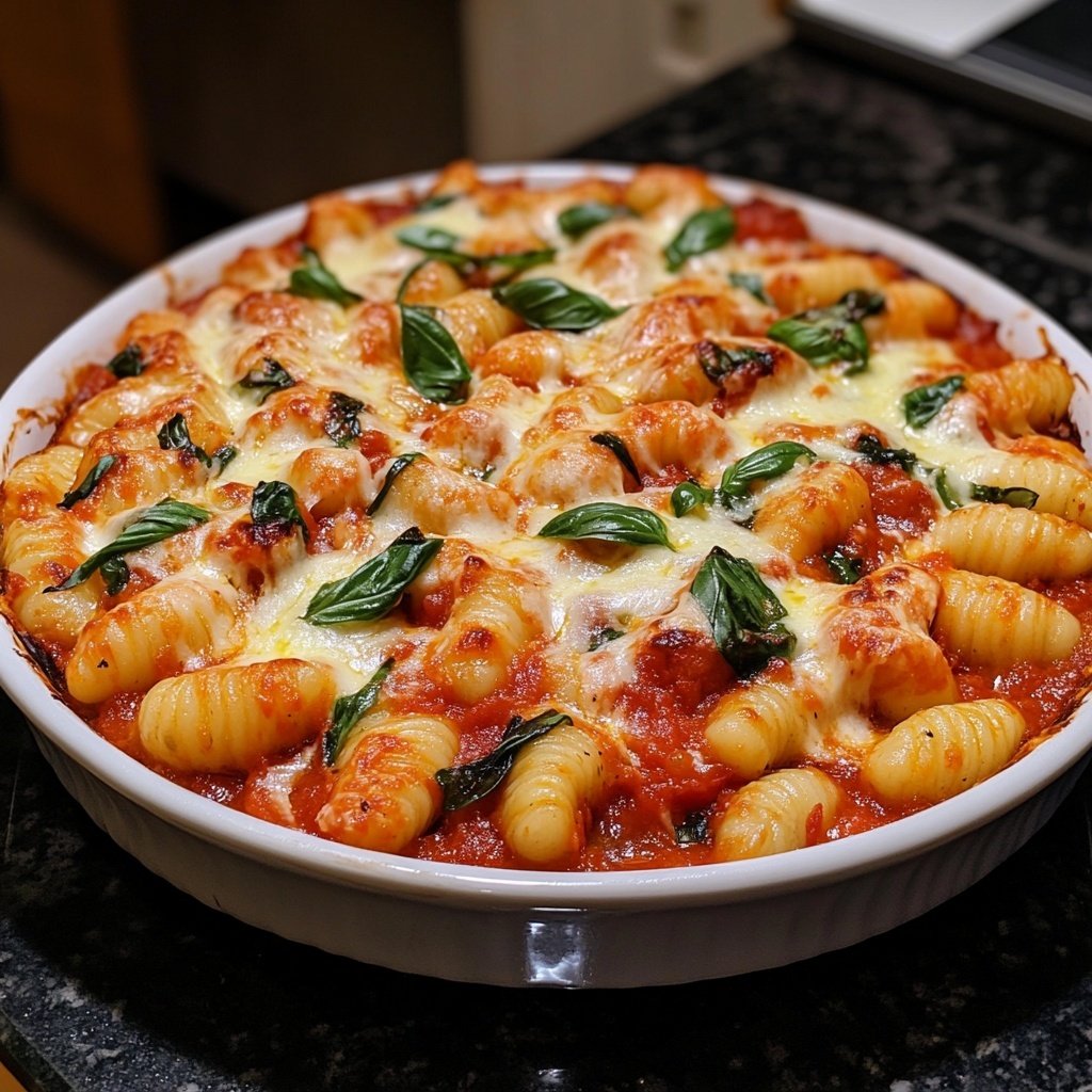 Sunday Tomato Basil Gnocchi Bake