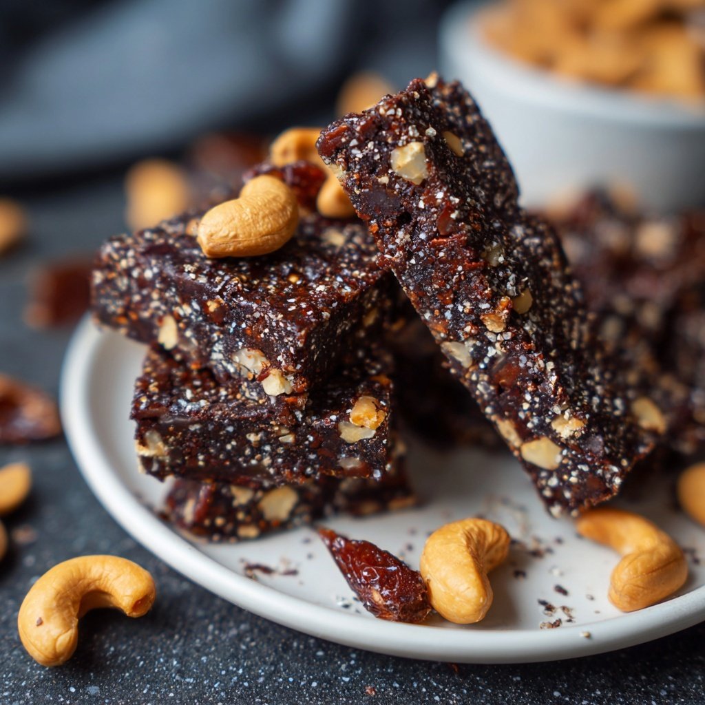 Chocolate Date Cashew Bars