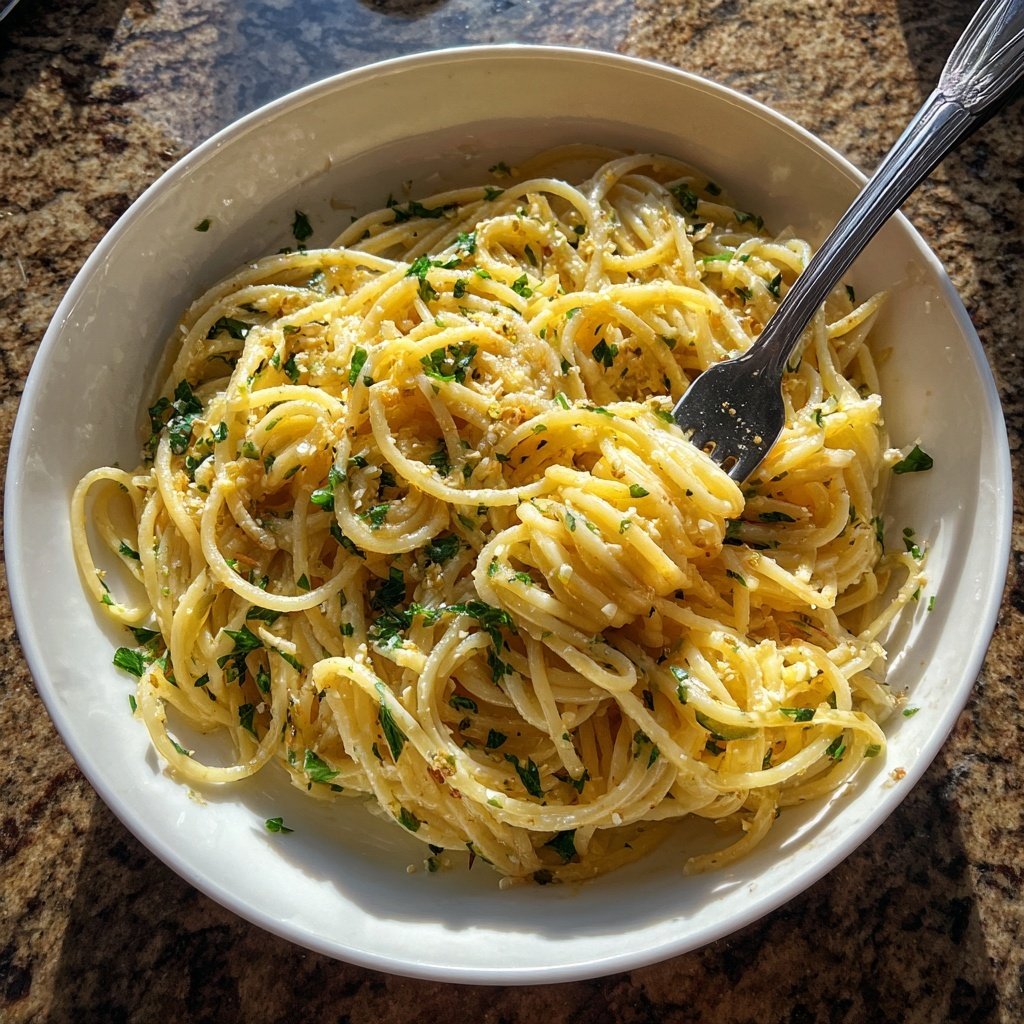 Easy Garlic Butter Pasta Dinner