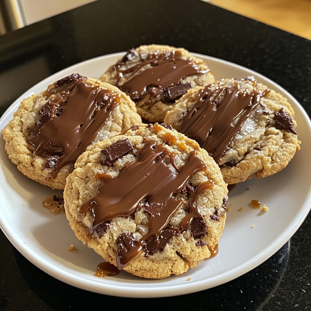 Salted Caramel Chocolate Cookies