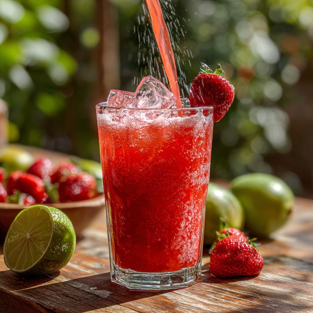Strawberry Lime Agua Fresca