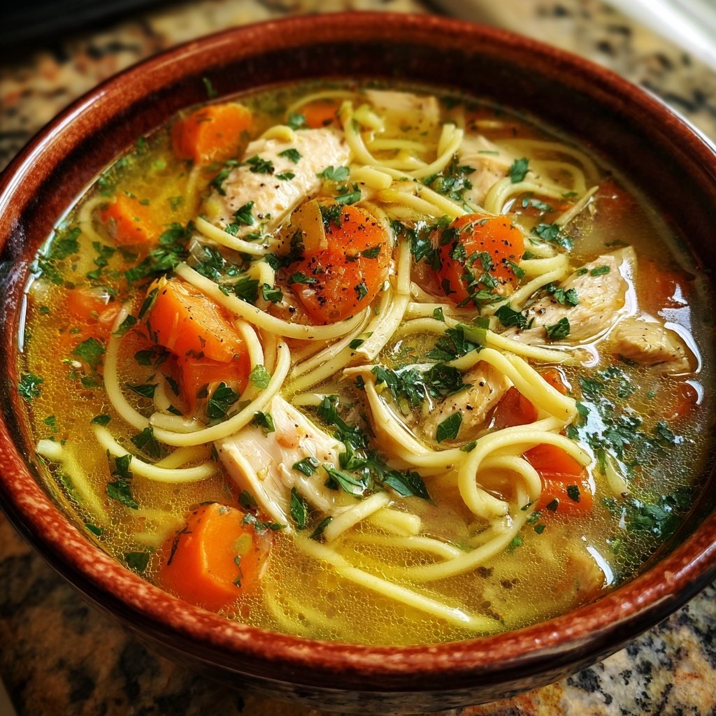Spring Chicken Noodle Soup