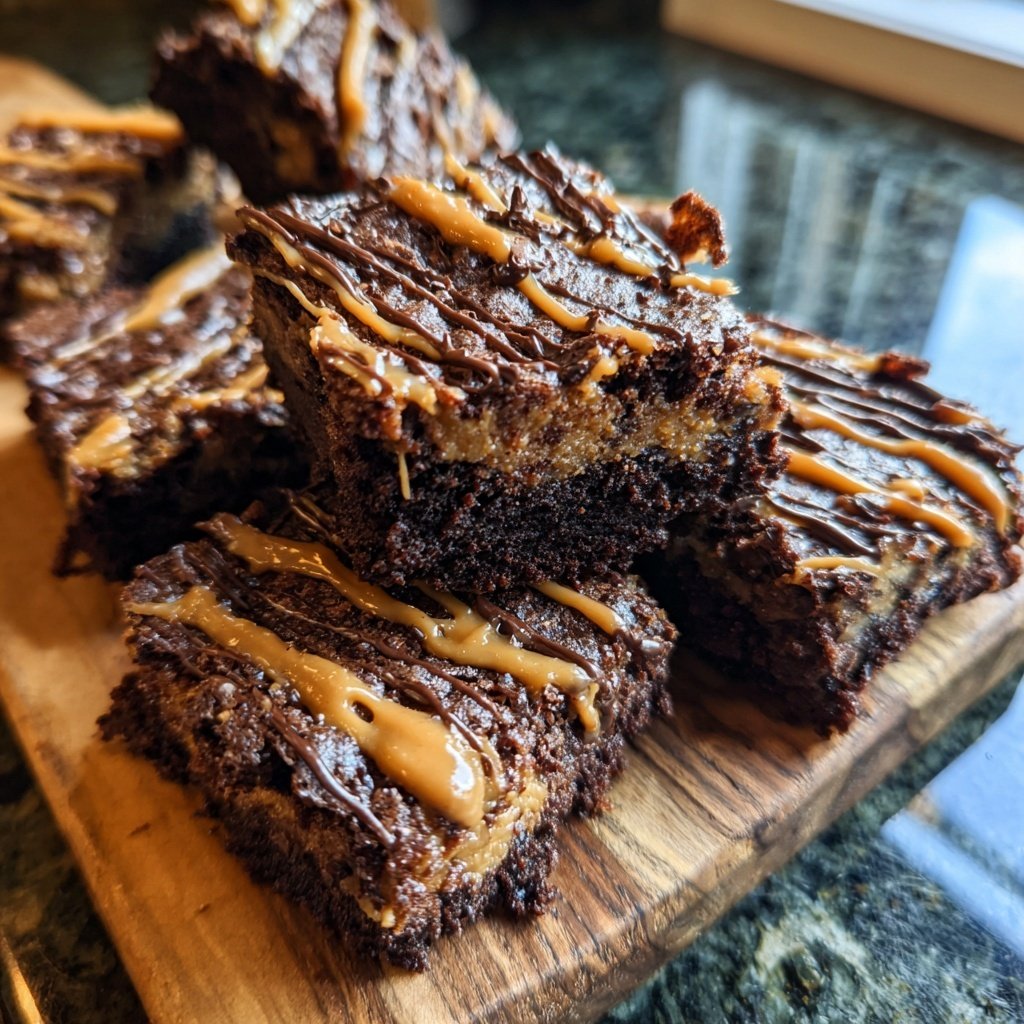 Cottage Cheese Brownies with Cashew Butter