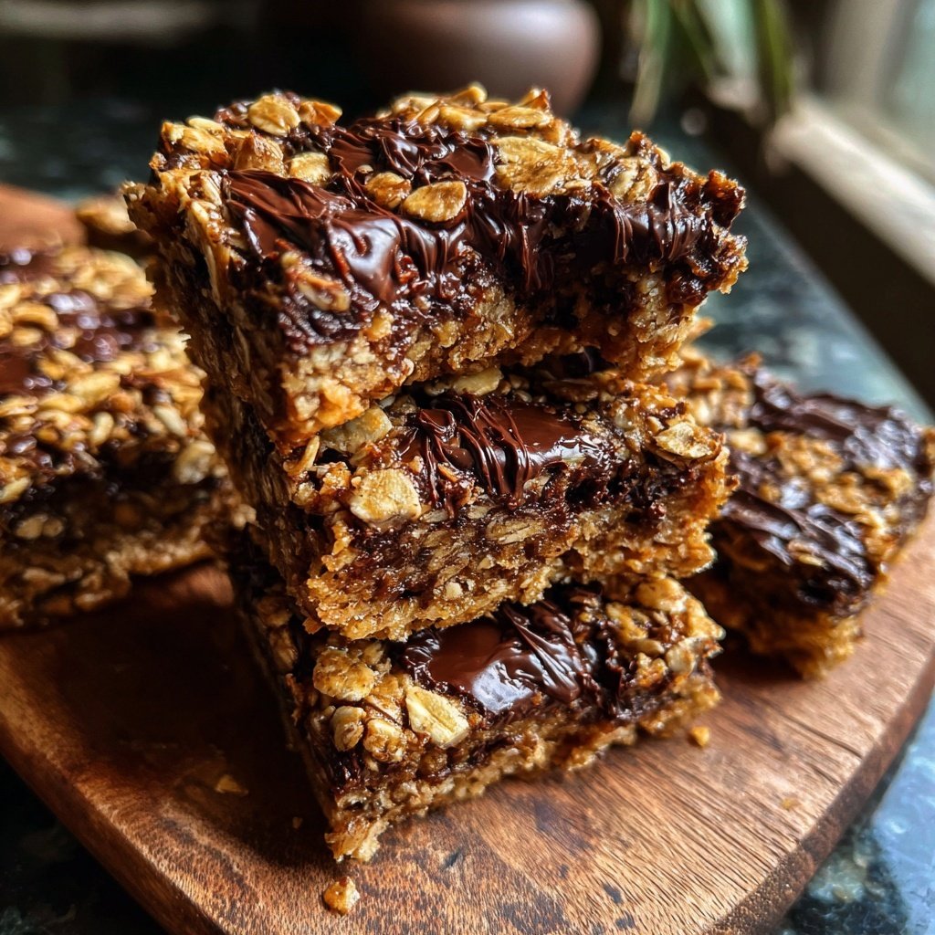 Super Bowl Desserts Chocolate Oat Bars