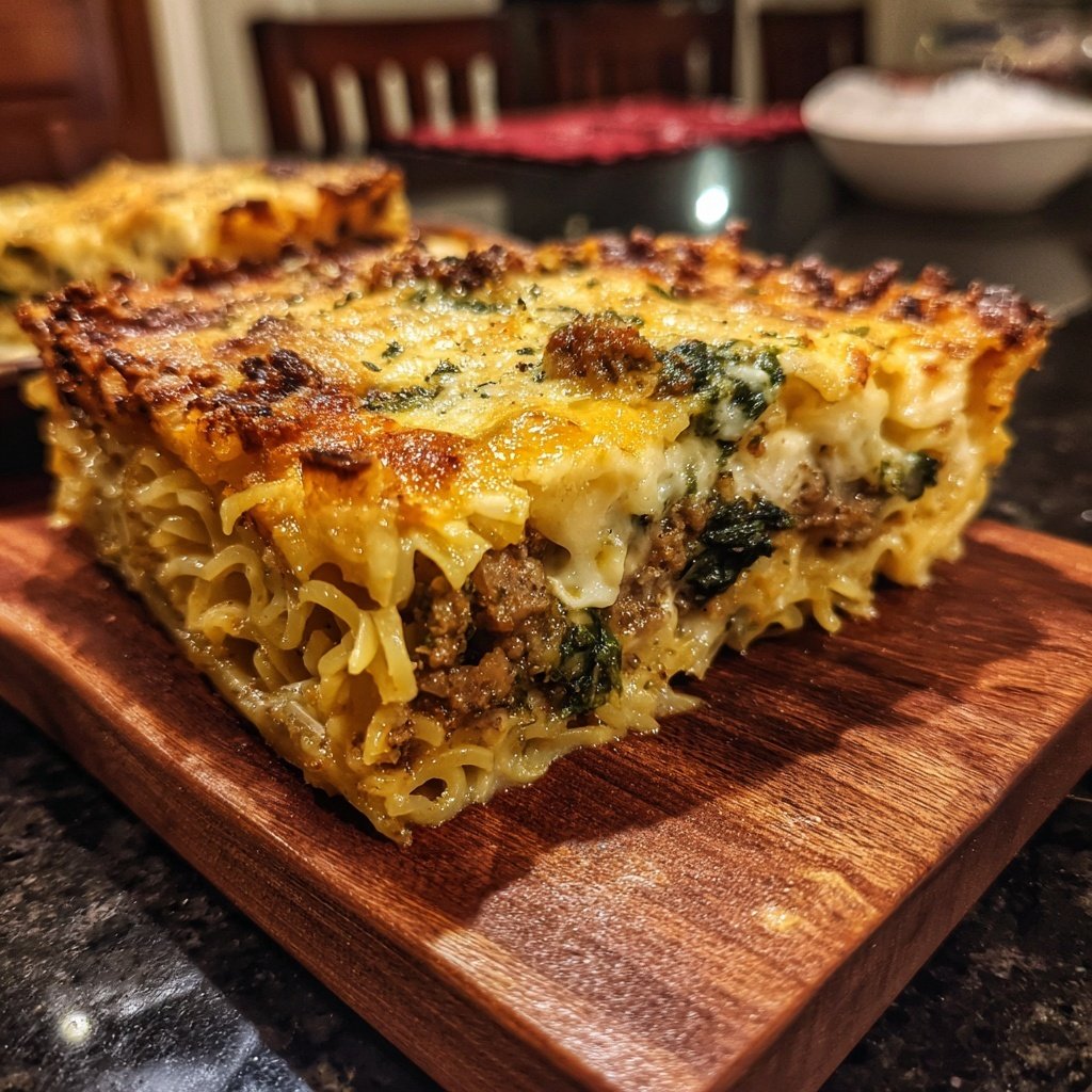 Ground Beef And Spinach Casserole