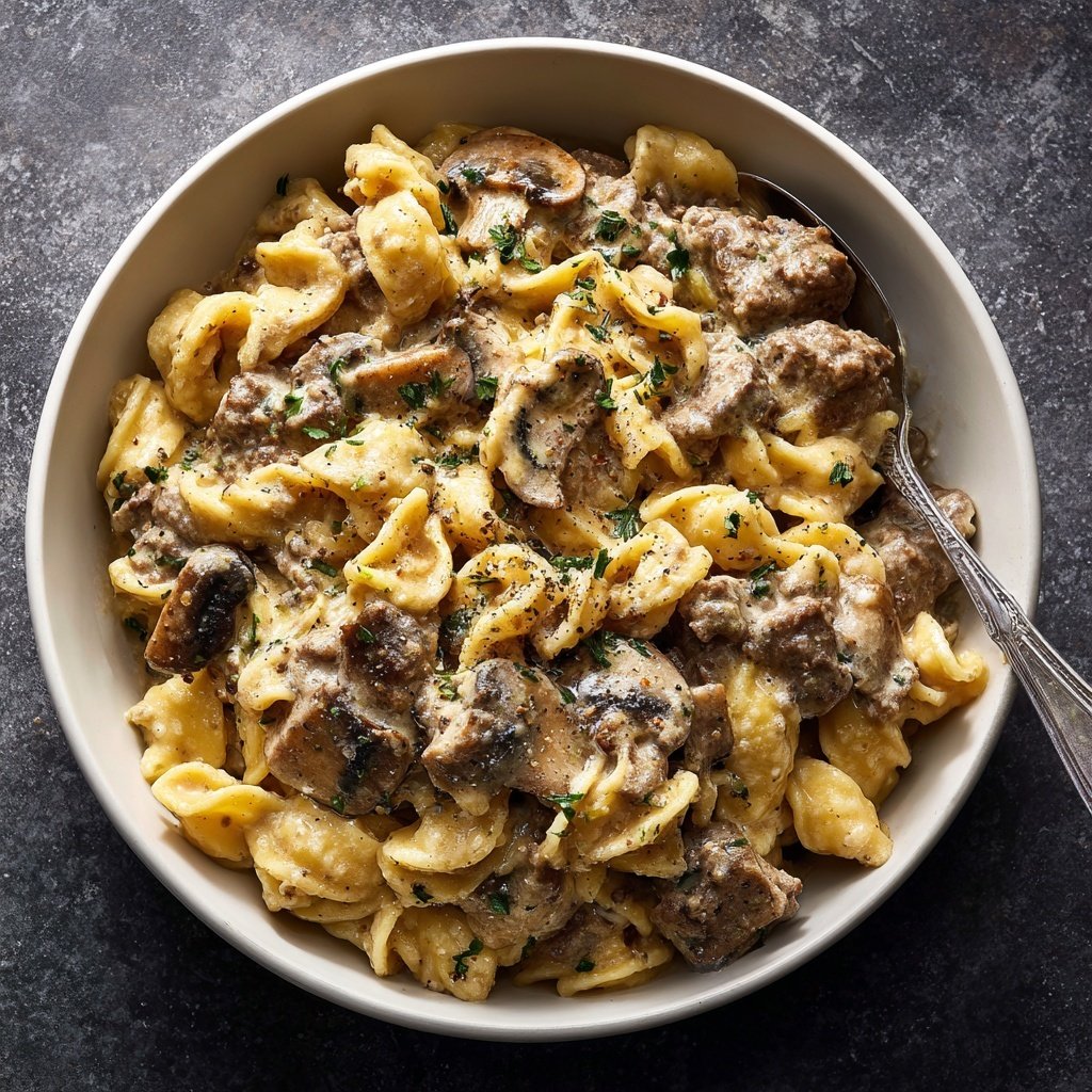 Ground Beef Stroganoff
