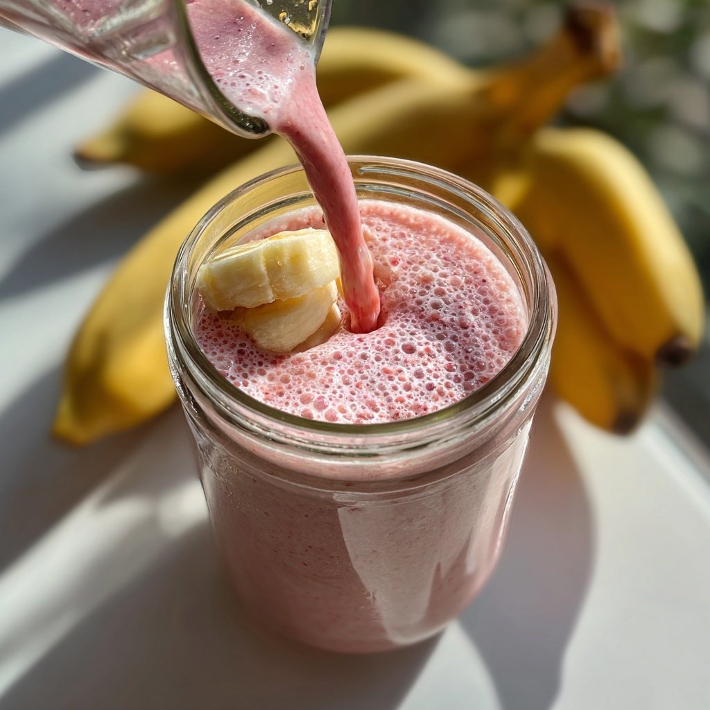 Strawberry Banana Protein Smoothie