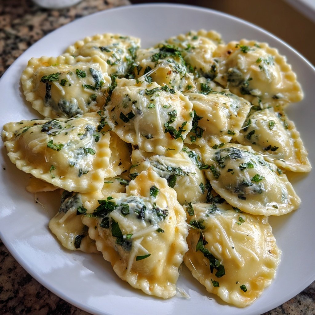 Heart-Shaped Ravioli with Ricotta and Herbs