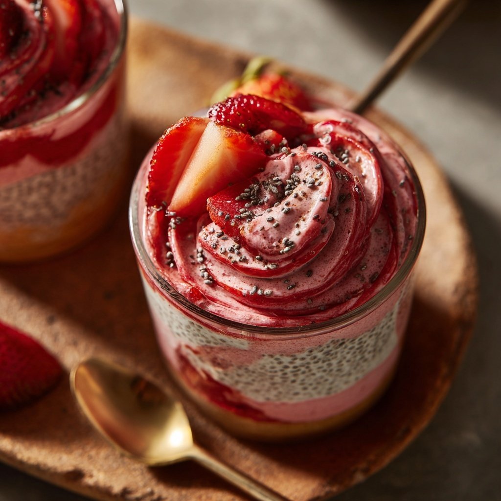 Strawberry Chia Yogurt Snack Swirl